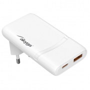 USB Type-C and USB Type-A power supply - 5-20V/1,35-3A - Akyga AK-CH-31