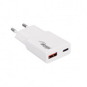 USB Type-C and USB Type-A power adapter - 5-20V/1,5-3A 30W - Akyga AK-CH-27