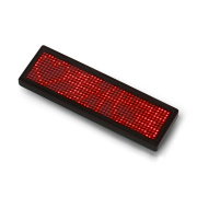 Programmable LED Name Tag 93x30mm - USB text display - red