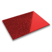 PMMA Acrylic Sheet - 3mm - 400x600mm - Glitter Red - 1pc.