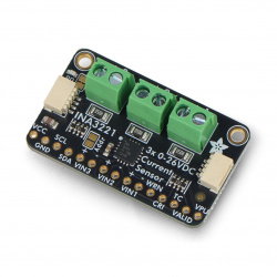 INA3221 - 0-26VDC 3,2A current and voltage sensor - 3-channel - I2C...