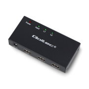 Active 2-port HDMI 4K/2K splitter, 3,4 Gb/s - Qoltec 51796