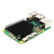 Low-profile heat sink for Raspberry Pi 5 - aluminium - PiHut 105875