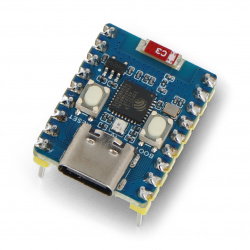 ESP32-C3-Zero-M - WiFi/Bluetooth development board - with headers - ESP32-C3FN4 - Waveshare 25532