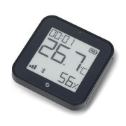 Shelly BLU H&T Display ZB – Bluetooth/ZigBee temperature and humidity sensor with display – black