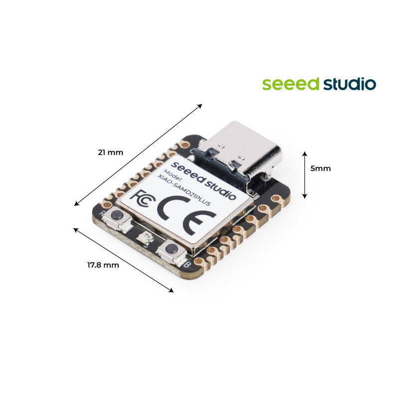 Seeed Xiao SAMD21 Plus - 27 GPIO/Li-ion charging - Arduino/CircuitPython - Seeedstudio 100031394