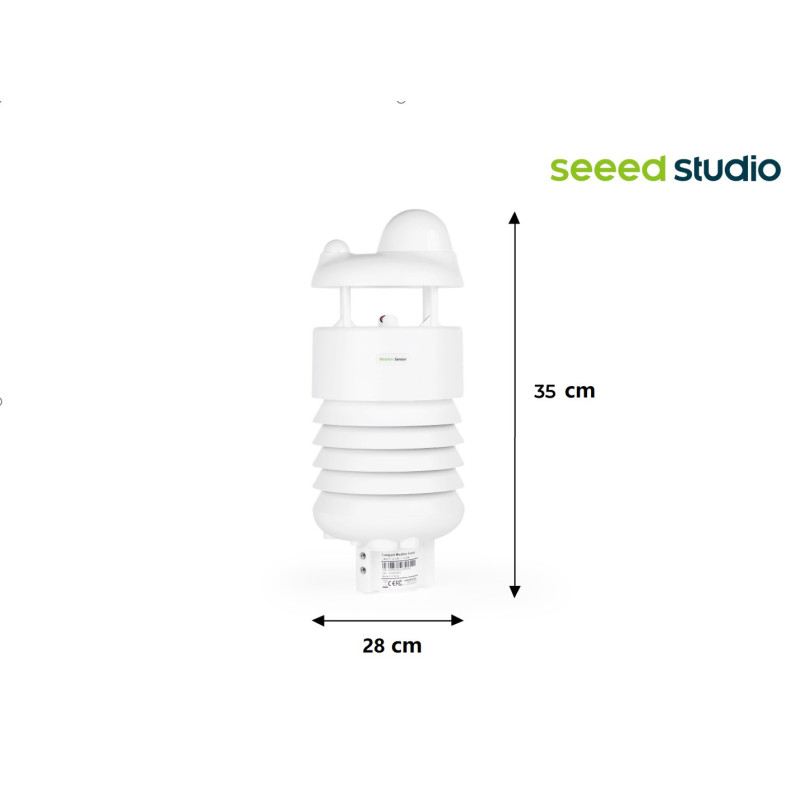 SenseCAP S700-A 7-in-1 - sensor for building a weather station with radar rain measurement - Seeedstudio 101991050