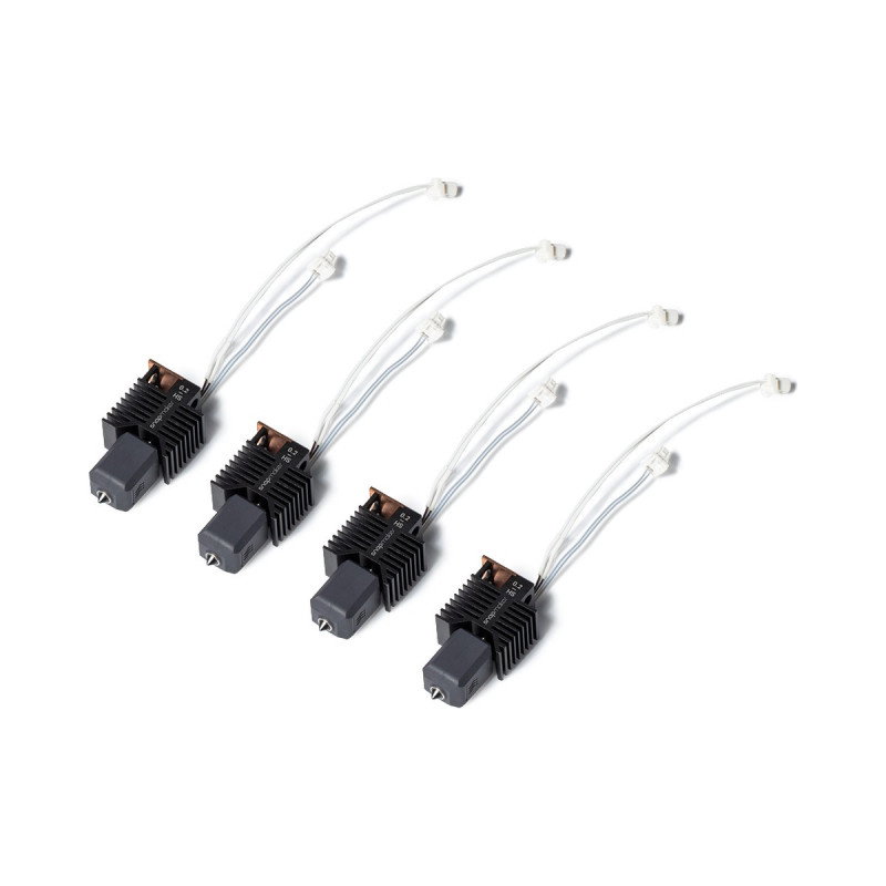Hotend with hardened steel nozzle for the Snapmaker U1 3D printer - 0.2mm - 4pcs.