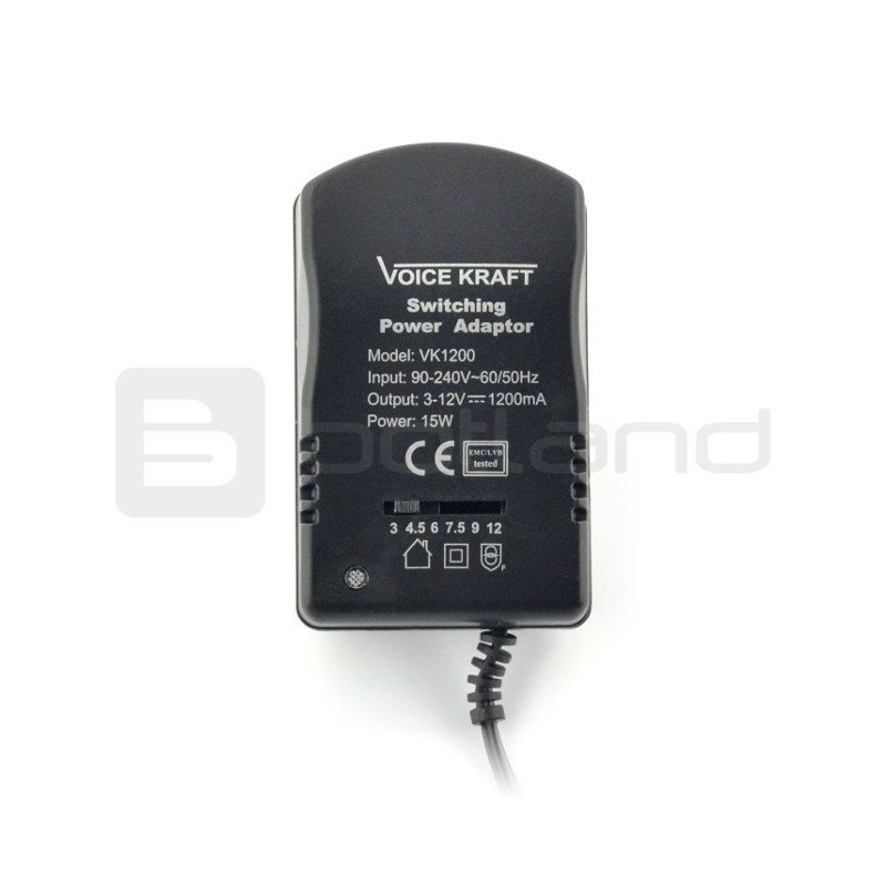 Voice Kraft 3V-12V / 1.2A multi-band power supply