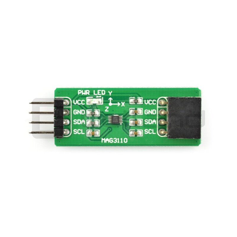 MAG3110 3-axis I2C digital magnetometer - Waveshare module