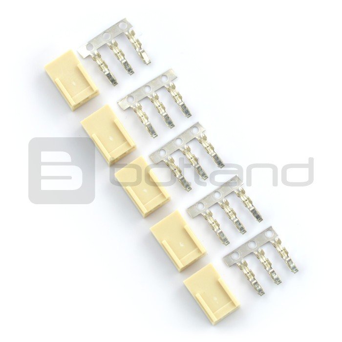 Connector type xxx - 3x1 socket + pins - 5 pcs.