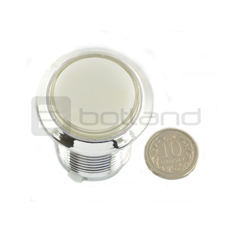 Push Button 3.3cm - white backlight
