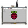 Resistive touch screen TFT LCD 5" HDMI 800x480px + GPIO for Raspberry Pi 2/B+ + case black and white  - zdjęcie 9