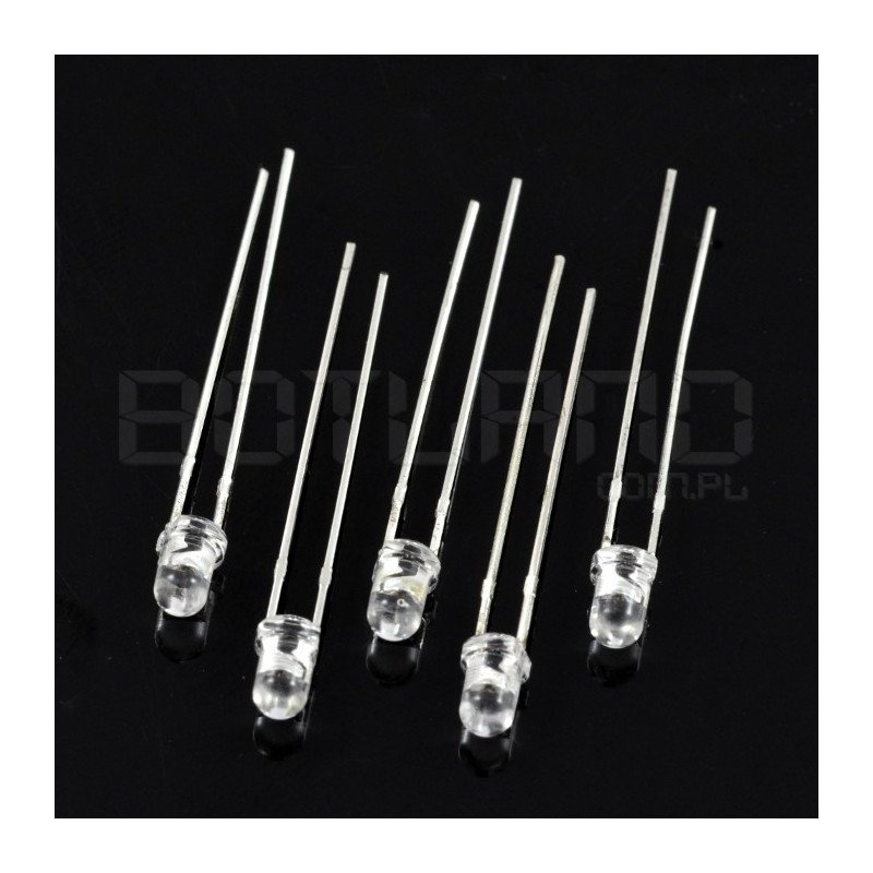 5pcs 12mm Pre-Wired LEDs Emitting Diodes with Resistance Ultra