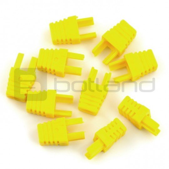 Bend for cable RJ45 8P8C - yellow - 10pcs.