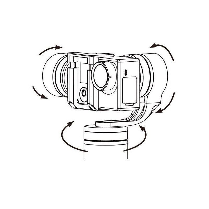 Gimbal handheld stabilizer for GoPro Feiyu-Tech G4QD cameras