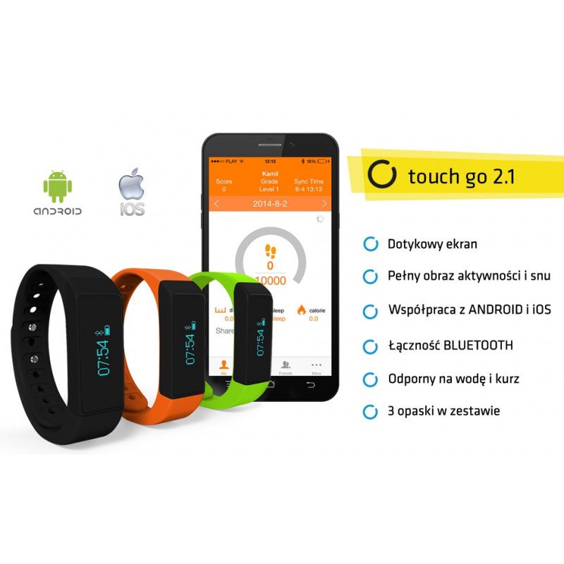 OverMax Touch Go 2.1 - the intelligent sports wristband