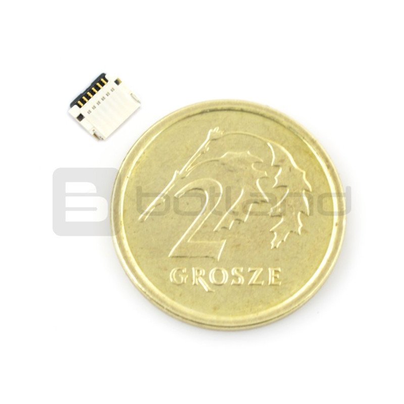 Female connector ZIF, FFC/FPC, horizontal 6 pin, raster 0.5 mm