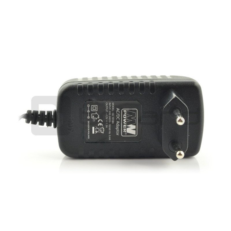 Switch mode power supply 12V / 1.5A - DC 5.5 / 2.1mm plug