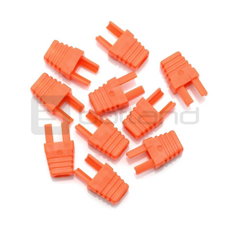 Bend for cable RJ45 8P8C - orange - 10 pcs.