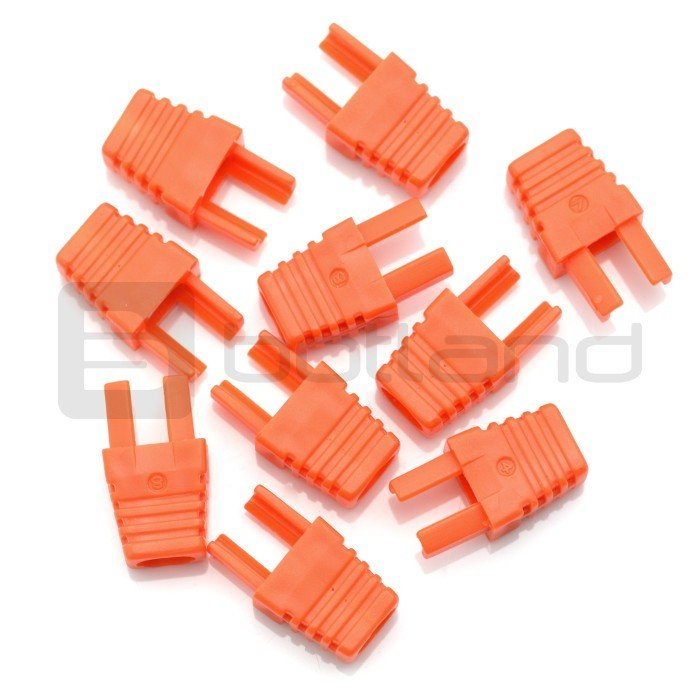 Bend for cable RJ45 8P8C - orange - 10 pcs.