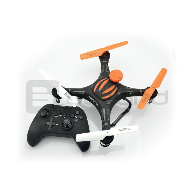 Quadrocopter Drone OverMax X-Bee drone 2.5 2.4GHz with HD camera - 38cm + additional battery + housing