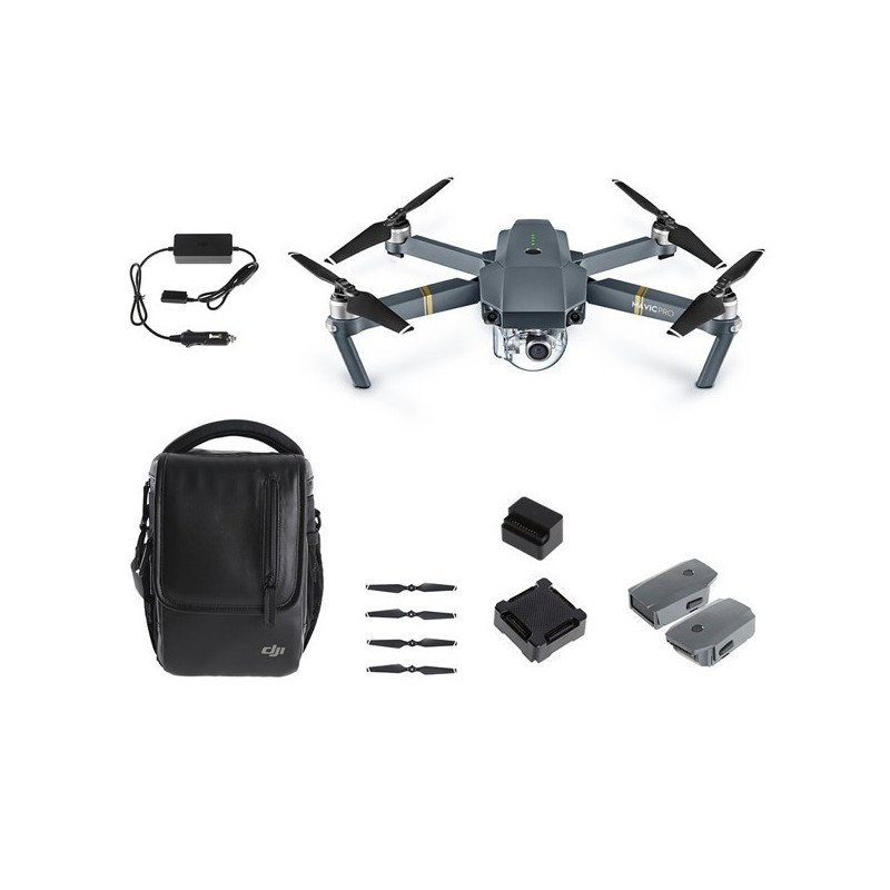 DJI Mavic Pro Fly More Combo: Foldable Propeller Quadcopter Drone Kit with  Remote, 3 Batteries, 16GB MicroSD, Charging Hub, Car Charger, Power Bank
