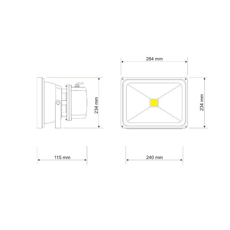 ART LED outdoor lamp, 50W, 3000lm, IP65, AC80-265V, 6500K - white cold