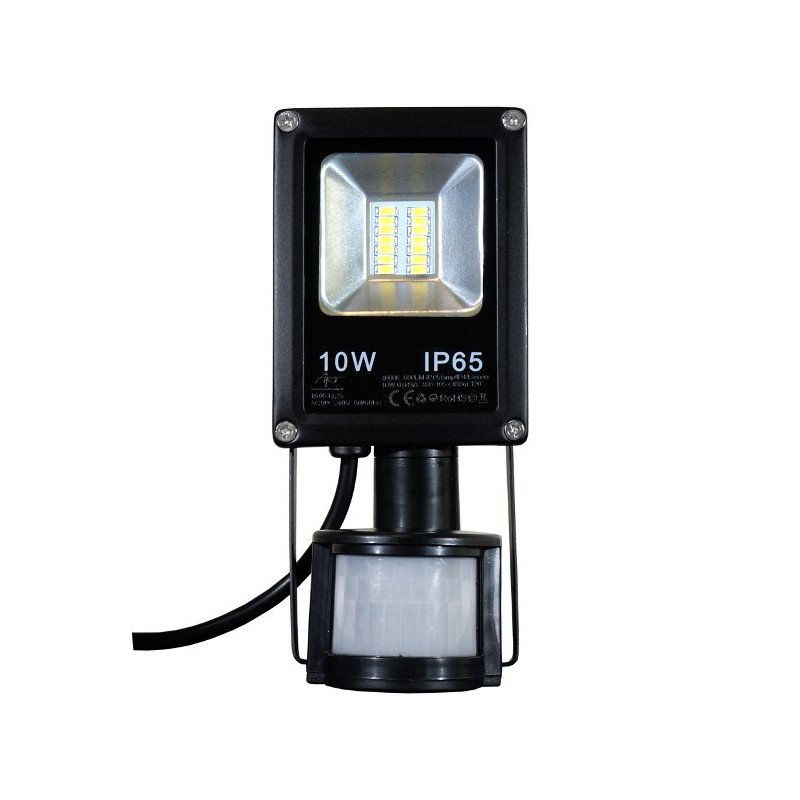 ART PIR outdoor LED lamp with motion detector, 10W, 600lm, IP65, AC80-265V, 4000K - white neutral