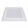 LED panel ART square glass 20x20cm, 16W, 1000lm, AC80-265V, 3000K - white heat - zdjęcie 2