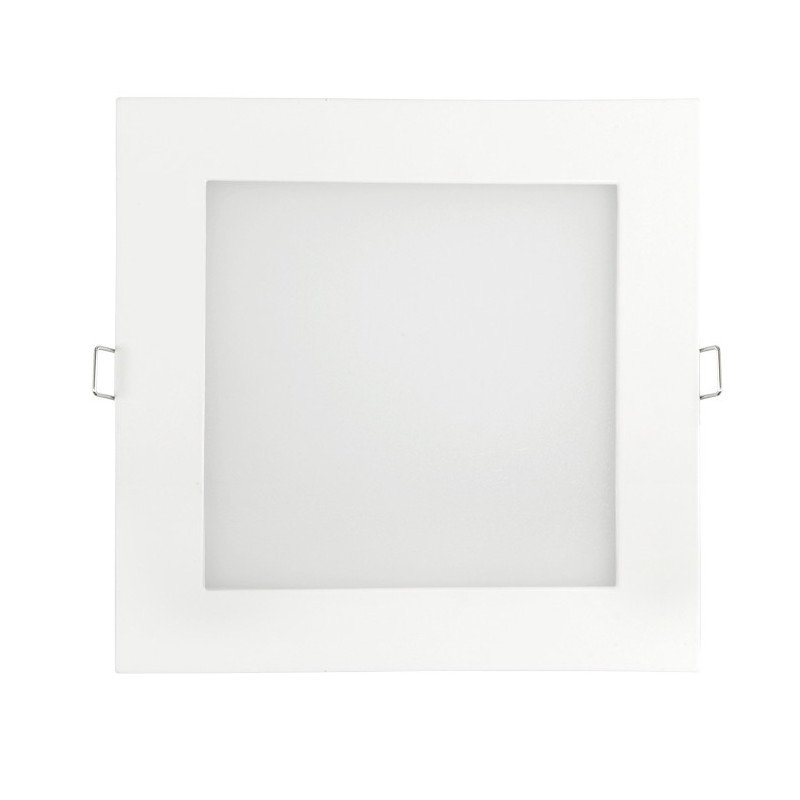 LED panel ART SLIM flush mounted square 22cm, 18W, 1260lm, AC80-265V, 3000K - white heat
