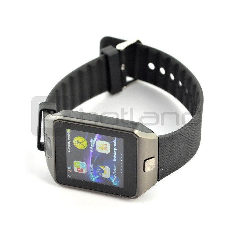 SmartWatch DZ09 SIM black - smart watch with phone function