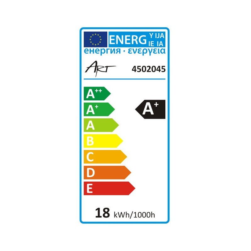 LED tube ART T5 aluminium, 115cm, 18W, 1600lm, AC230V, 6500K - white cold