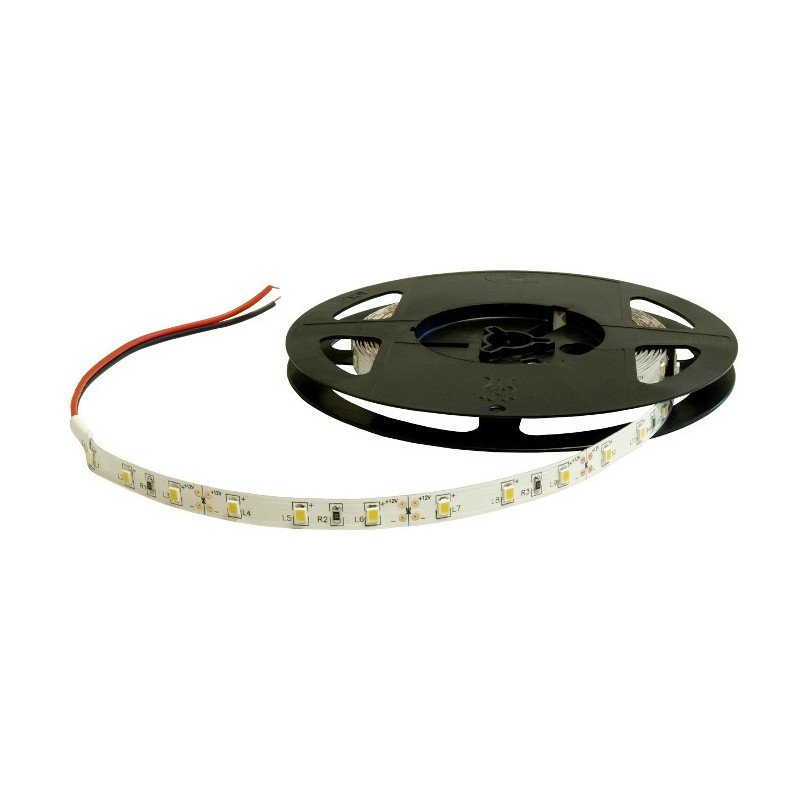 LED bar SMD2835 IP20 6W, 60 diodes/m, 8mm, white and warm - 5m