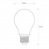 LED bulb ART E27, 7W, 500lm, warm color - zdjęcie 6