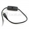 MicroUSB cable B - A with switch - 1.5m - zdjęcie 3