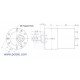 Geared motor 19:1 + CPR 64 encoder Geared motor 19:1 + CPR 64 encoder