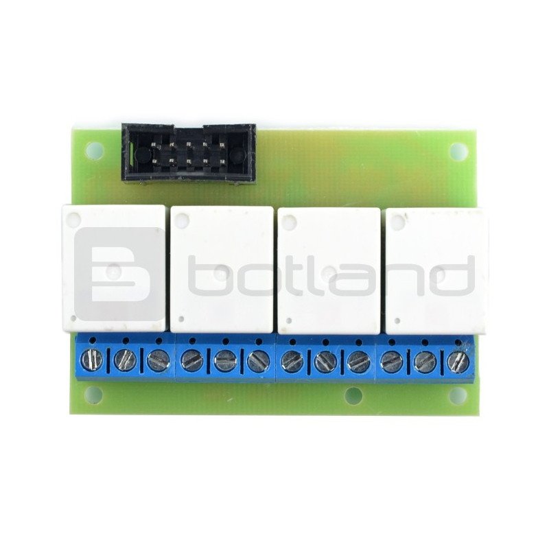 Relay board 10A x 4 for GSM/LAN Kontroler 5V