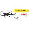 Quadrocopter drone OverMax X-Bee drone 3.1 Plus 2.4GHz with camera - red - 34cm + 2 additional batteries - zdjęcie 4