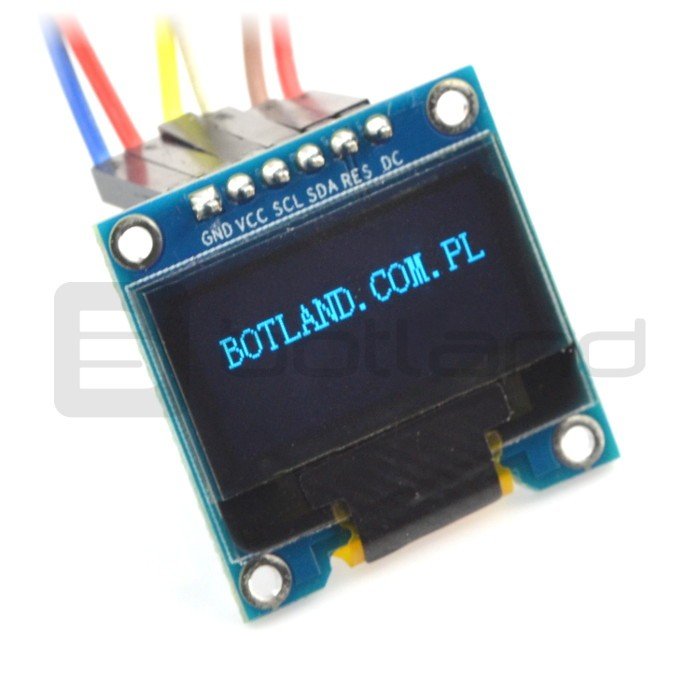 OLED display blue graphic 0.96'' 128x64px SPI/I2C- compatible with Arduino