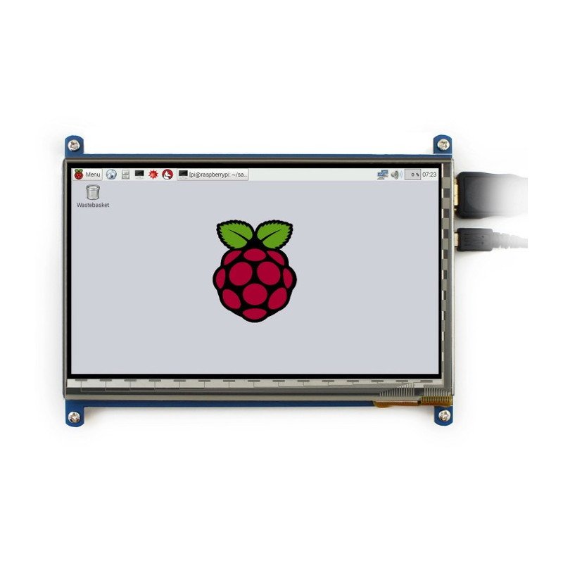 7" TFT capacitive LCD touch screen 1024x600px HDMI + USB for Raspberry Pi 2/B+