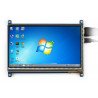 7" TFT capacitive LCD touch screen 1024x600px HDMI + USB for Raspberry Pi 2/B+ - zdjęcie 7