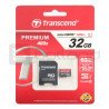 Transcend Premium 400x microSD 32GB 60MB/s UHS-I Class 10 memory card with adapter - zdjęcie 1