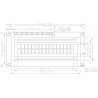 LCD display 2x16 characters black and orange LCD display 2x16 characters black and orange - zdjęcie 2