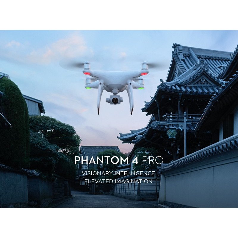 DJI Phantom 4 Pro+ quadrocopter drone with 3D gimbal and 4k UHD camera + 5.5'' monitor + Hub for charging