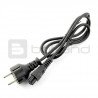 Mains cable for 3-pin power supplies (clover) - length 1 m - zdjęcie 1