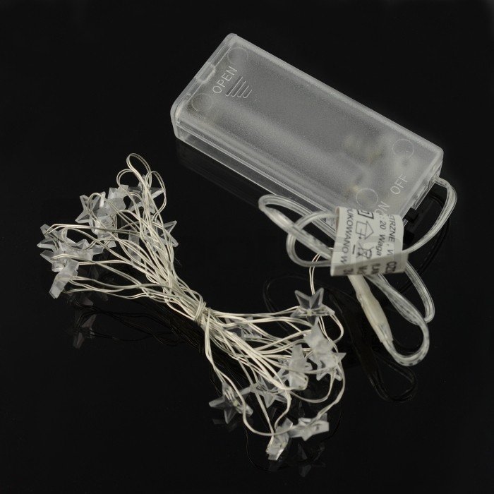 Battery powered LED Christmas tree lights warm Botland Robotic Shop