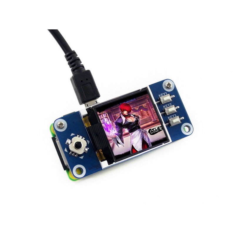 Waveshare TFT LCD display and 1.3" SPI 128x128px - pad with display for Raspberry Pi 3/2/Zero