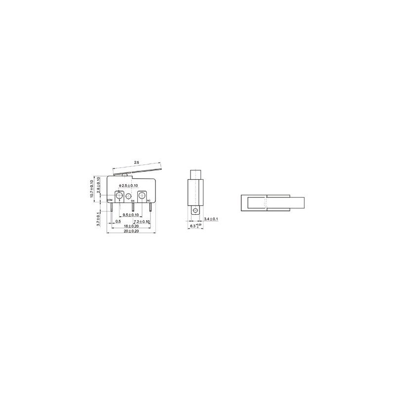 Wył. krańcowy mini WK611