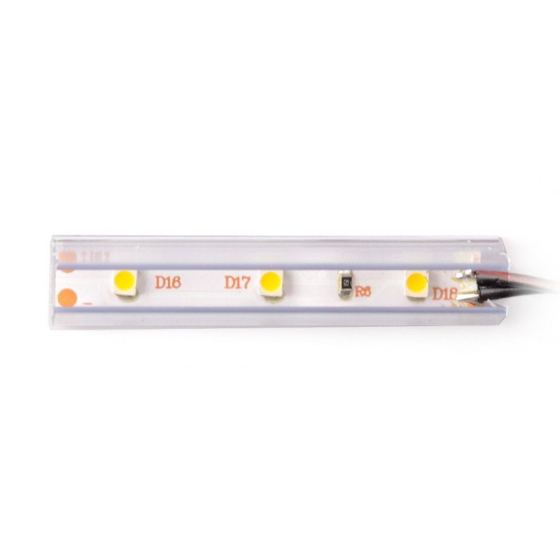 LED shelf lighting NSP-50 - 3 diodes, white and warm - 12V / 0.24W
